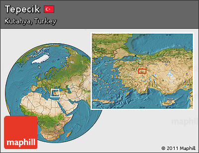 Satellite Location Map of Tepecik