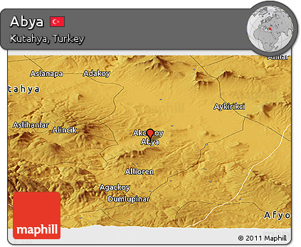 Physical Panoramic Map of Abya