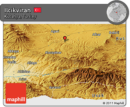 Physical Panoramic Map of İlcikviran