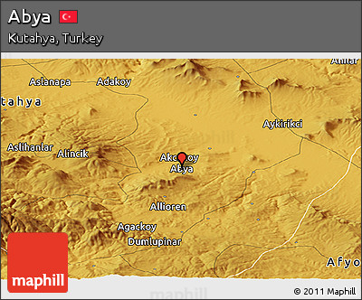 Physical Panoramic Map of Abya