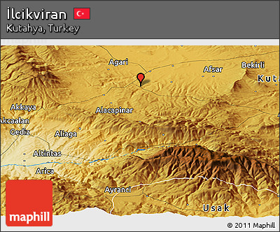 Physical Panoramic Map of İlcikviran
