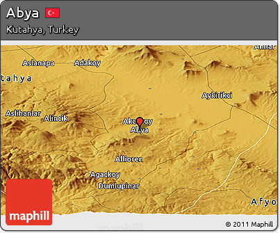 Physical Panoramic Map of Abya