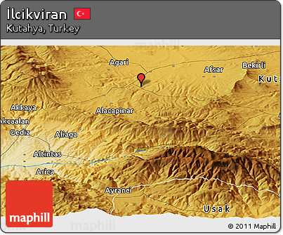 Physical Panoramic Map of İlcikviran