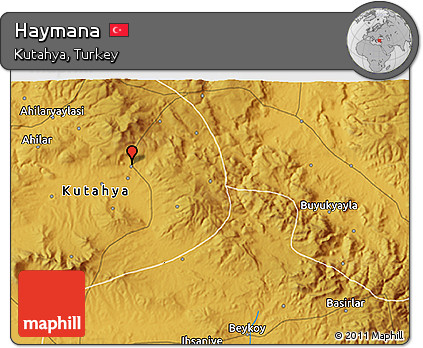 Physical 3D Map of Haymana