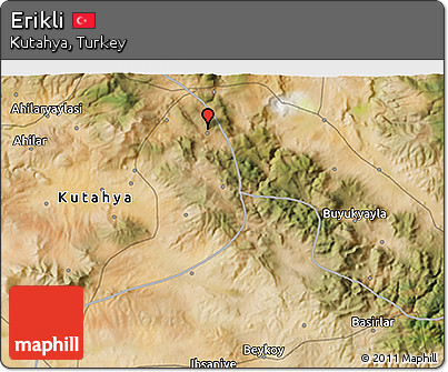 Satellite 3D Map of Erikli