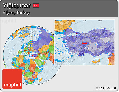 Political Location Map of Yiğitpınar