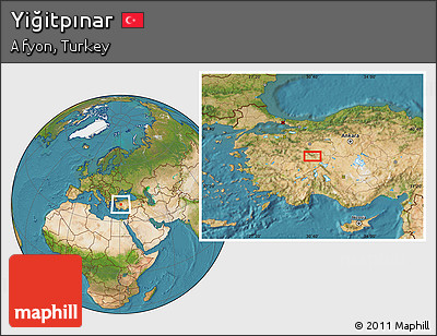 Satellite Location Map of Yiğitpınar