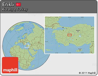 Savanna Style Location Map of Erikli