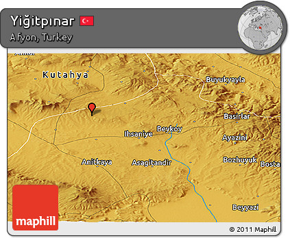 Physical Panoramic Map of Yiğitpınar