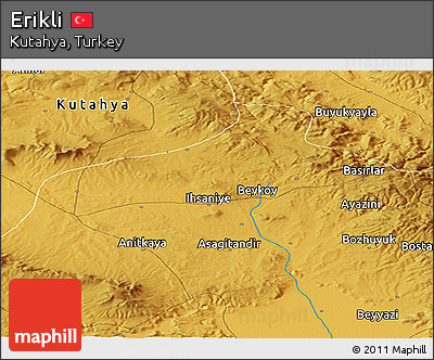 Physical Panoramic Map of Erikli
