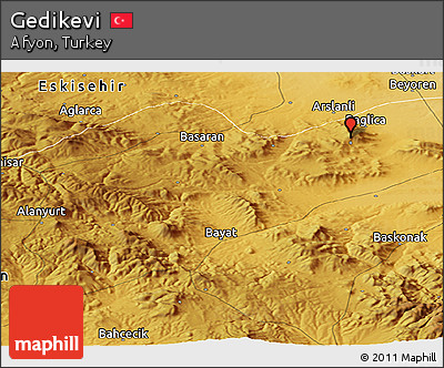 Physical Panoramic Map of Gedikevi