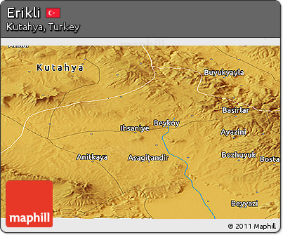 Physical Panoramic Map of Erikli