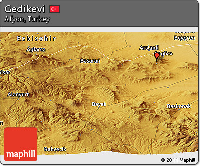 Physical Panoramic Map of Gedikevi