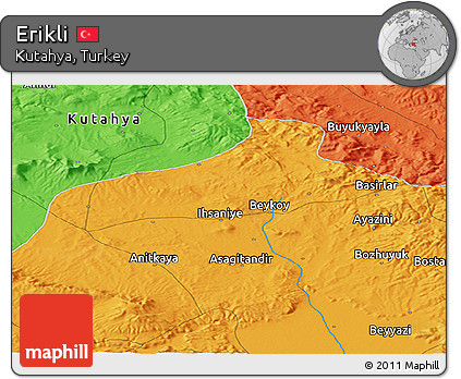 Political Panoramic Map of Erikli
