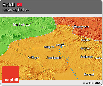 Political Panoramic Map of Erikli