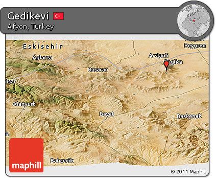Satellite Panoramic Map of Gedikevi