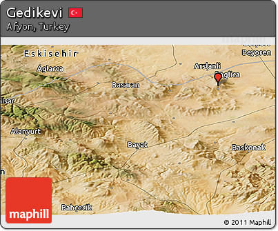 Satellite Panoramic Map of Gedikevi