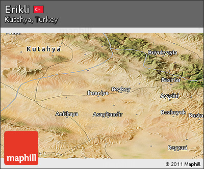 Satellite Panoramic Map of Erikli