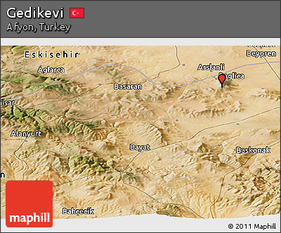 Satellite Panoramic Map of Gedikevi