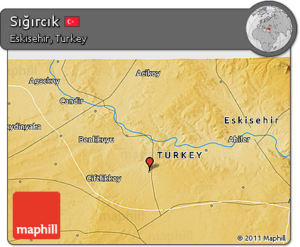 Physical 3D Map of Sığırcık