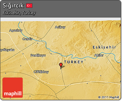 Physical 3D Map of Sığırcık