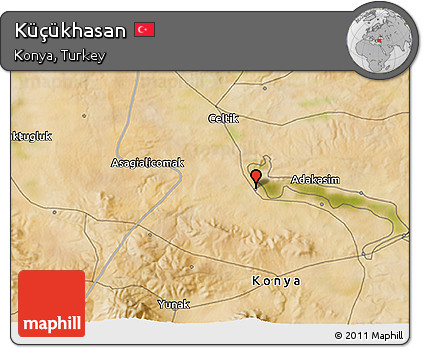 Satellite 3D Map of Küçükhasan