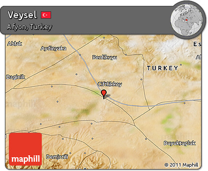 Satellite 3D Map of Veysel