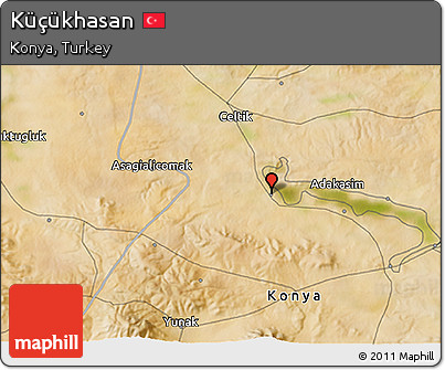 Satellite 3D Map of Küçükhasan