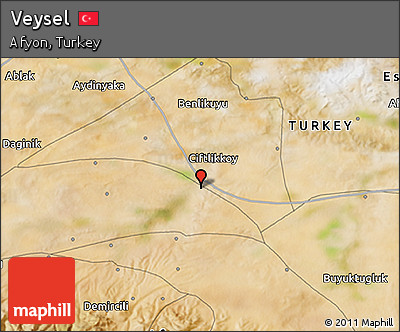 Satellite 3D Map of Veysel