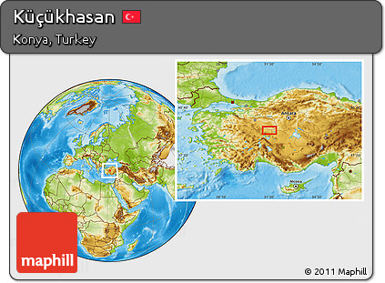 Physical Location Map of Küçükhasan