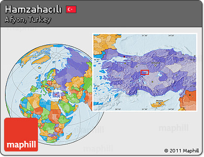Political Location Map of Hamzahacılı