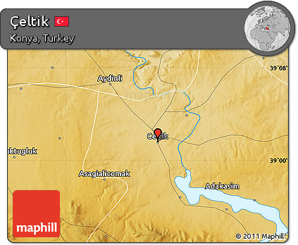 Physical Map of Çeltik