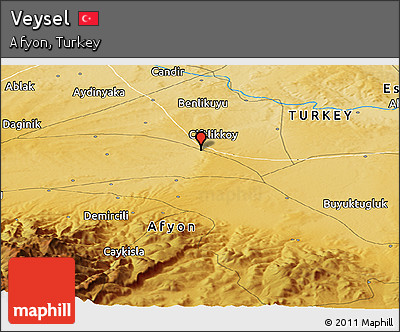 Physical Panoramic Map of Veysel