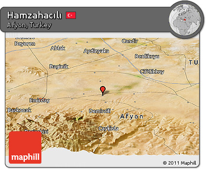 Satellite Panoramic Map of Hamzahacılı