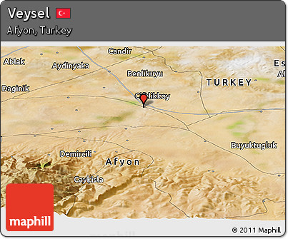 Satellite Panoramic Map of Veysel