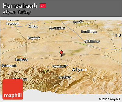 Satellite Panoramic Map of Hamzahacılı