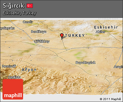 Satellite Panoramic Map of Sığırcık