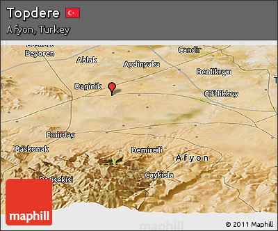 Satellite Panoramic Map of Topdere