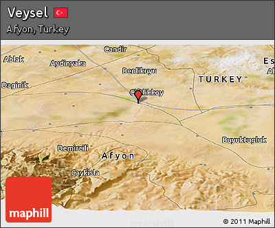 Satellite Panoramic Map of Veysel