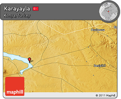 Physical 3D Map of Karayayla