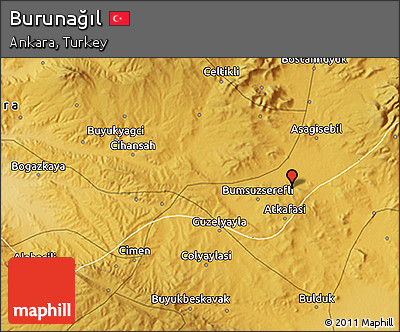 Physical 3D Map of Burunağıl