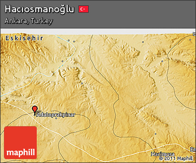 Physical 3D Map of Hacıosmanoğlu