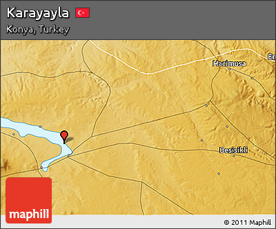 Physical 3D Map of Karayayla