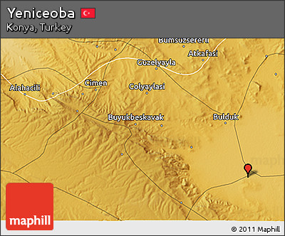 Physical 3D Map of Yeniceoba