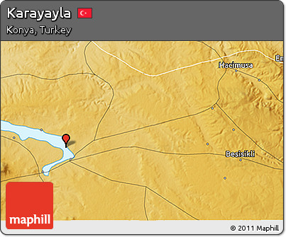Physical 3D Map of Karayayla