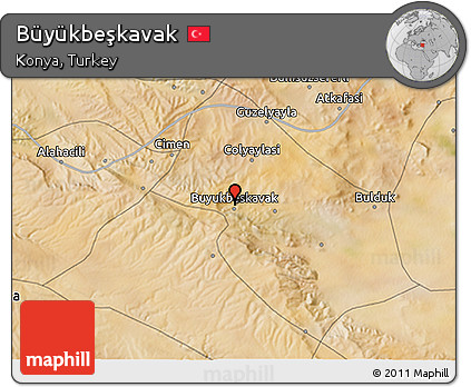 Satellite 3D Map of Büyükbeşkavak