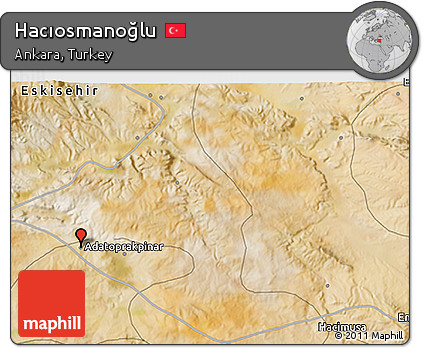 Satellite 3D Map of Hacıosmanoğlu