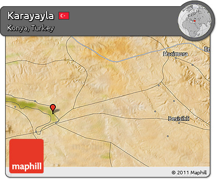 Satellite 3D Map of Karayayla