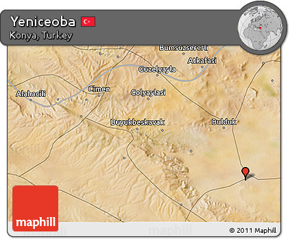 Satellite 3D Map of Yeniceoba