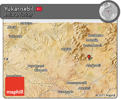 Satellite 3D Map of Yukarısebil